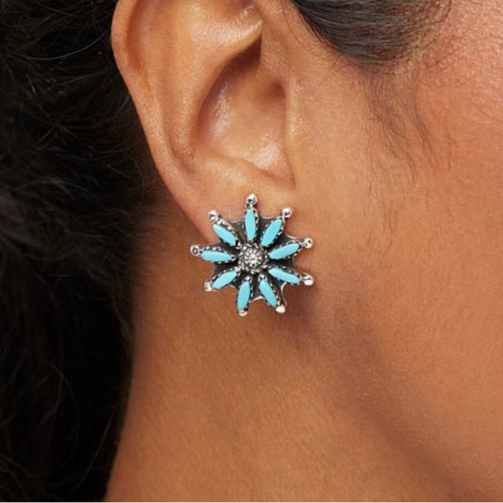 💙 Zuni Campitos Turquoise Earrings by Chaco Canyon! 💙